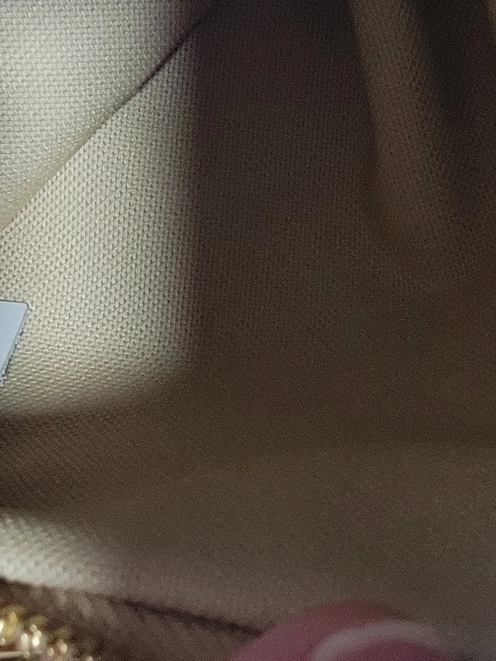 Louis Vuitton White and Brown Monogram Bumbag